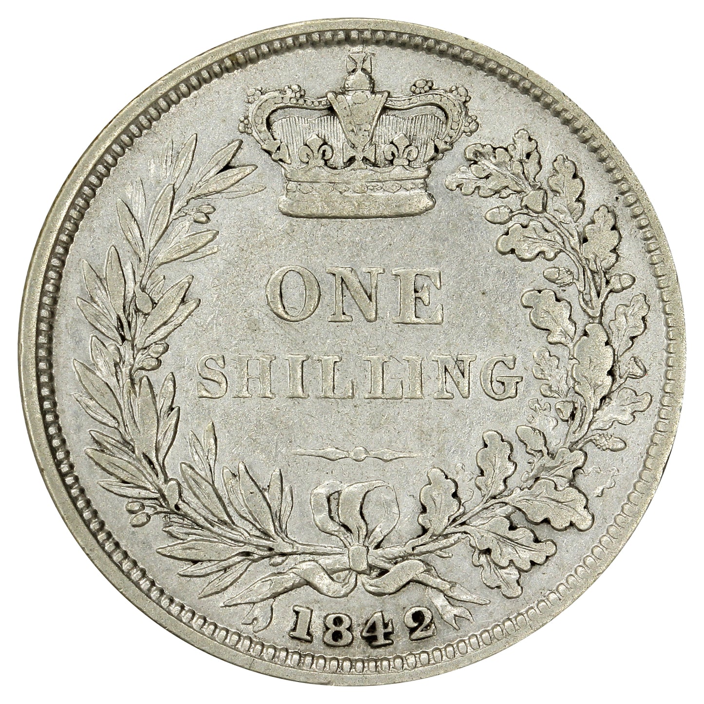 Great Britain 1842 Shilling F-VF (F15) $