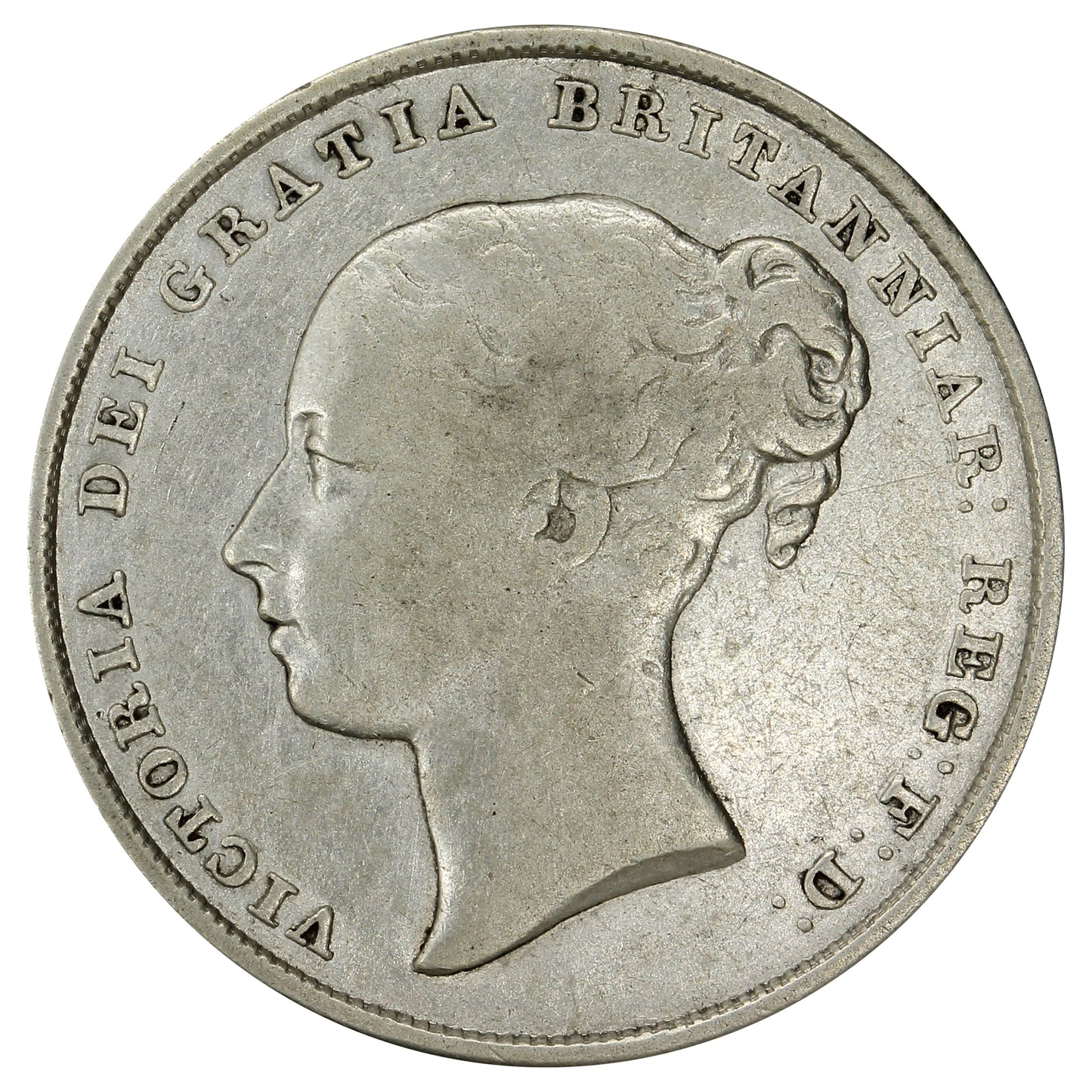 Great Britain 1842 Shilling F-VF (F15) $