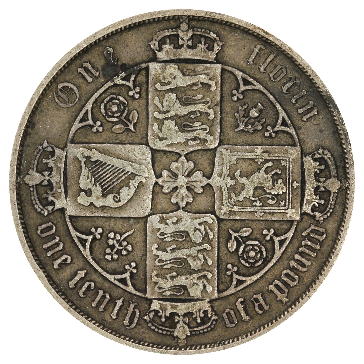 Great Britain 1884 Florin VG-F (VG10) $