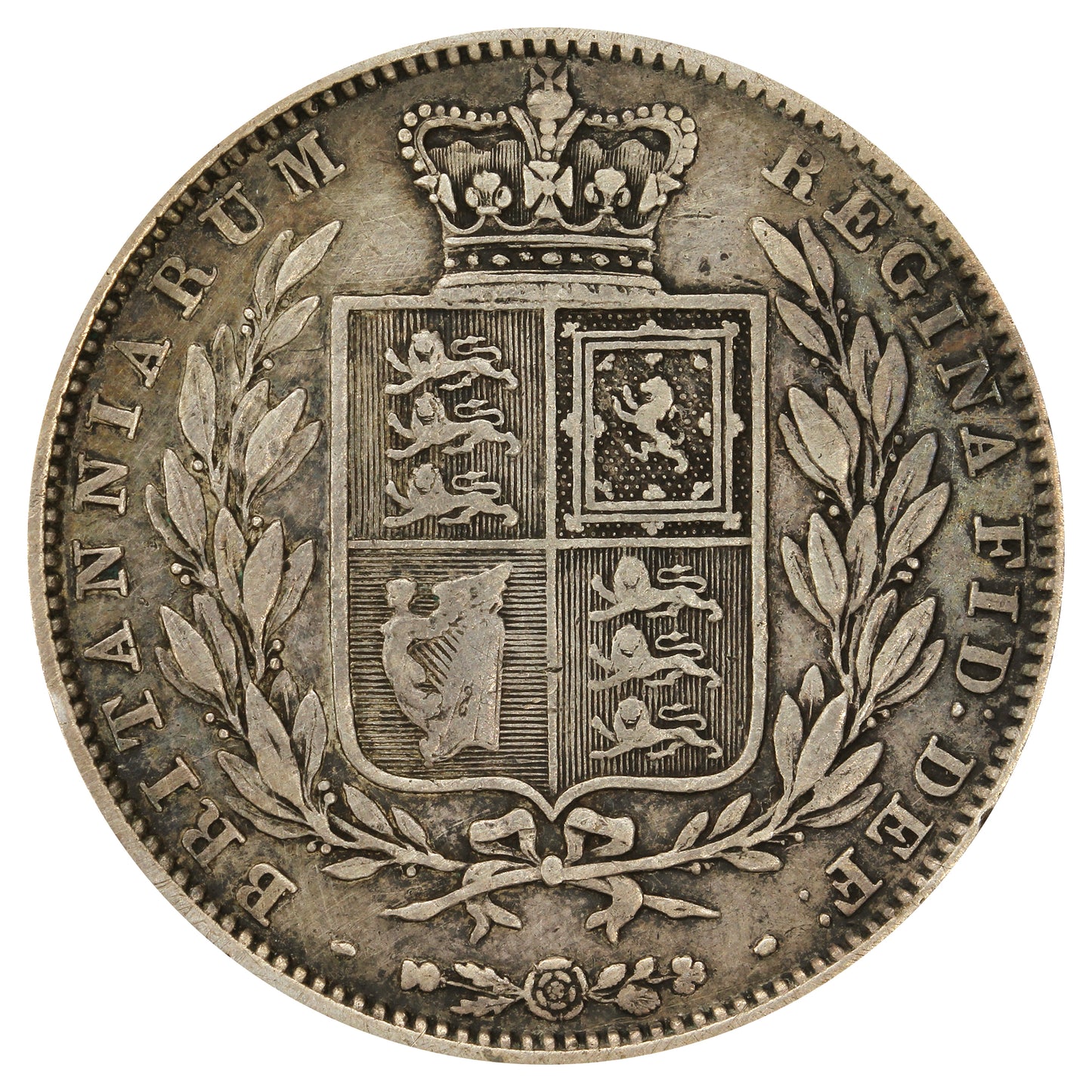 Great Britain 1845 1/2 Crown Fine (F12) $