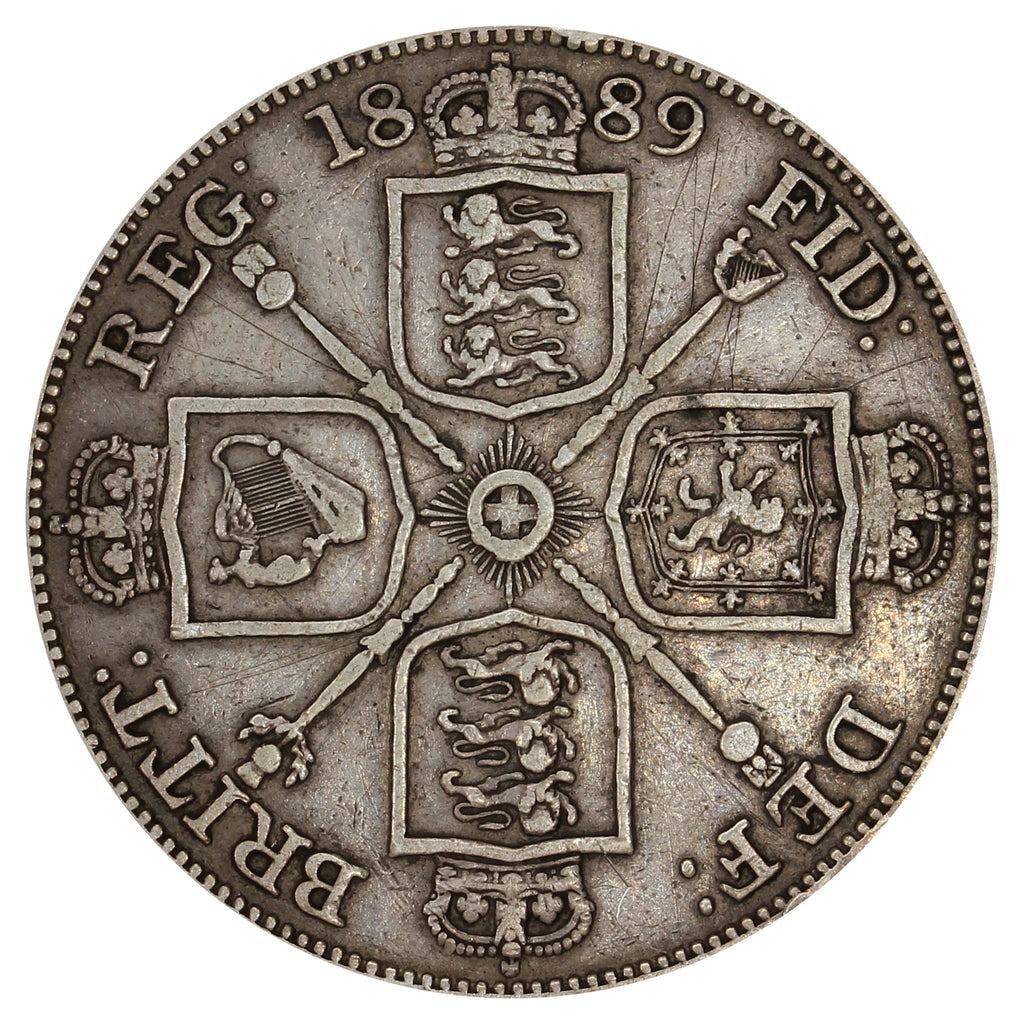Great Britain 1889 Double Florin Fine (F12) $