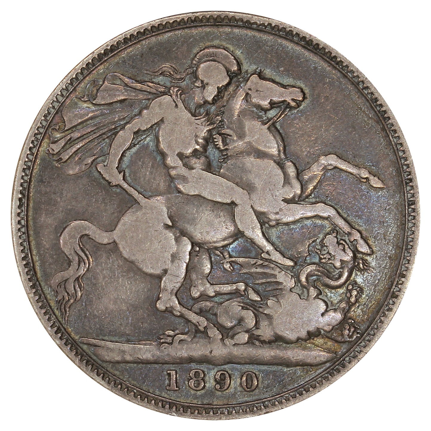 Great Britain 1890 Crown Very Good (VG8) $