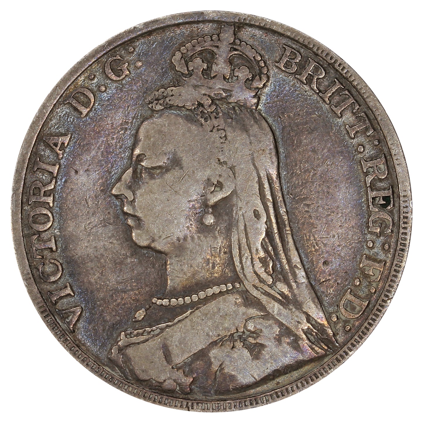 Great Britain 1890 Crown Very Good (VG8) $