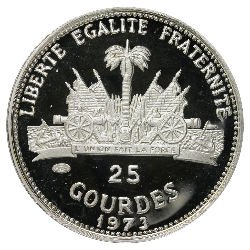 Haiti 1973 25 Gourdes Proof