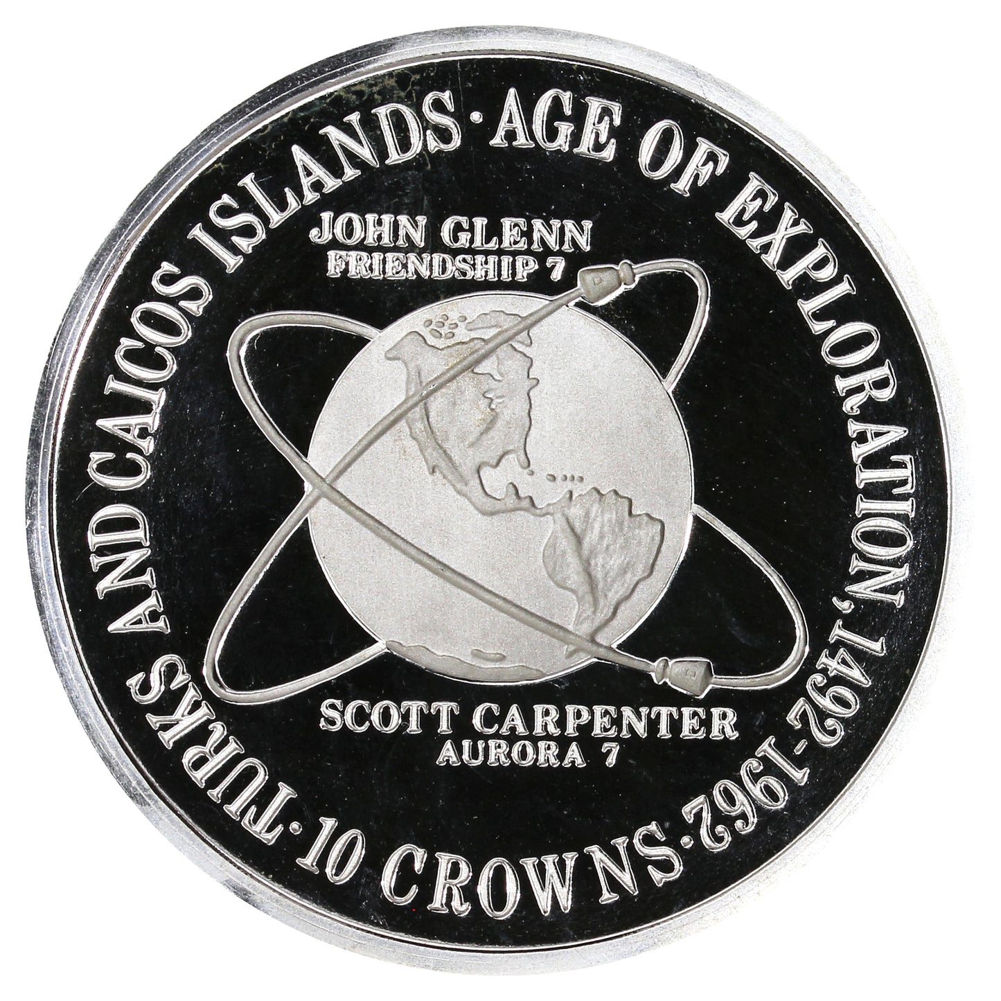 Turks and Caicos 1975 10 Crowns Proof (L)