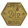 Belgian Congo 1943 2 Francs VF-EF (VF30)