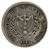 Columbia 1849 2 Reales VF-EF (VF30)