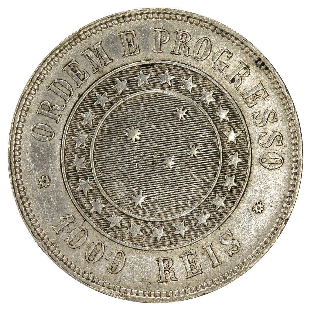 Brazil 1889 1000 Reis Extra Fine (EF40)