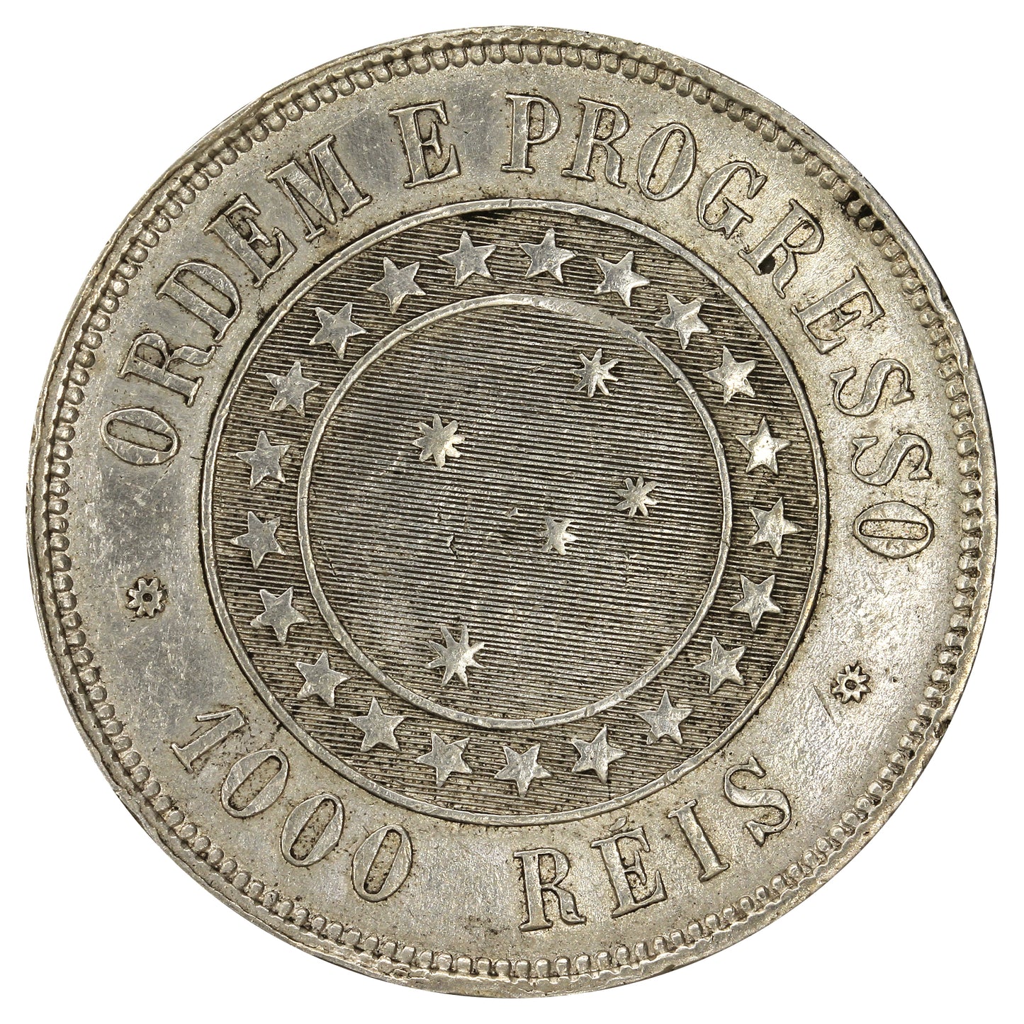 Brazil 1889 1000 Reis Extra Fine (EF40)