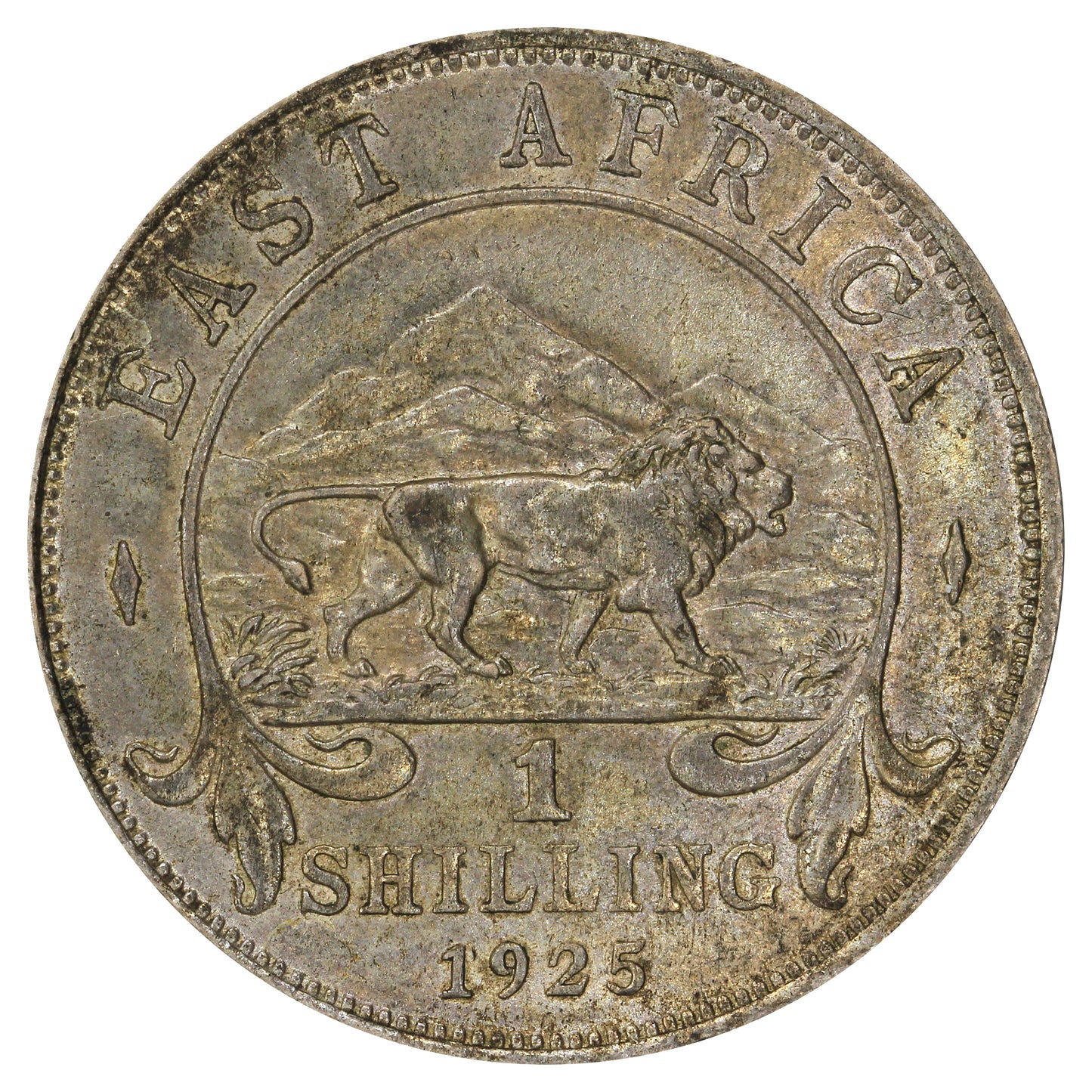 East Africa 1925 Shilling Brilliant Uncirculated (MS63)