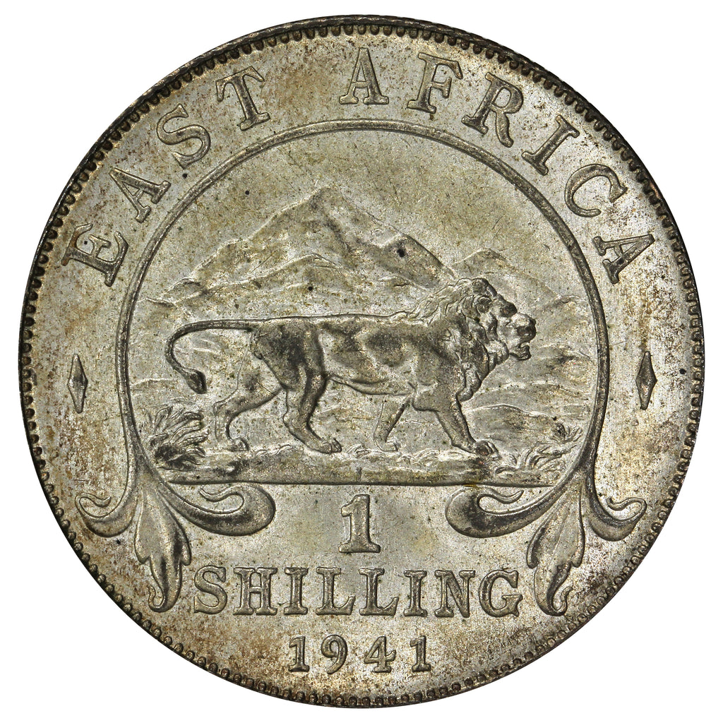East Africa 1941-I Shilling Brilliant Uncirculated (MS63)