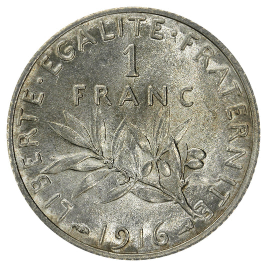 France 1916 Franc Uncirculated (MS60)