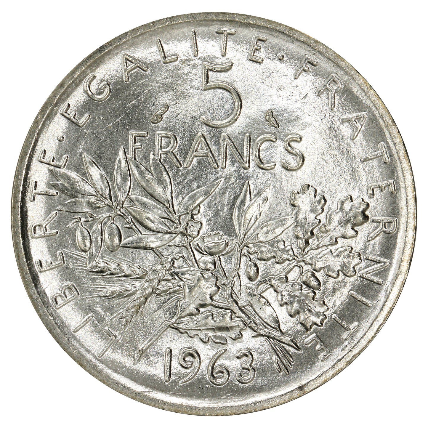 France 1963 5 Francs Brilliant Uncirculated (MS63)