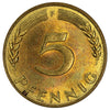 Germany 1950F 5 Pfennig Brilliant Uncirculated (MS60)