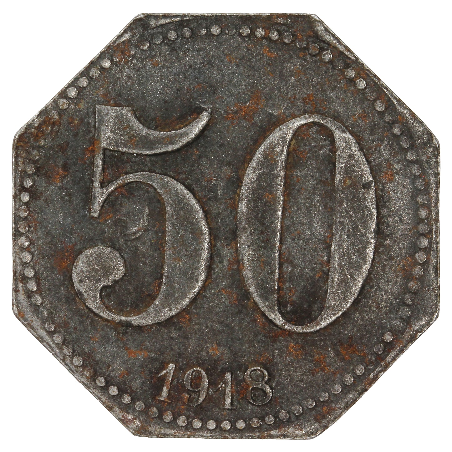 German States 1918 Guben 50 Pfennig Fine (F12)