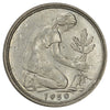Germany 1950F 50 Pfennig Brilliant Uncirculated (MS63)