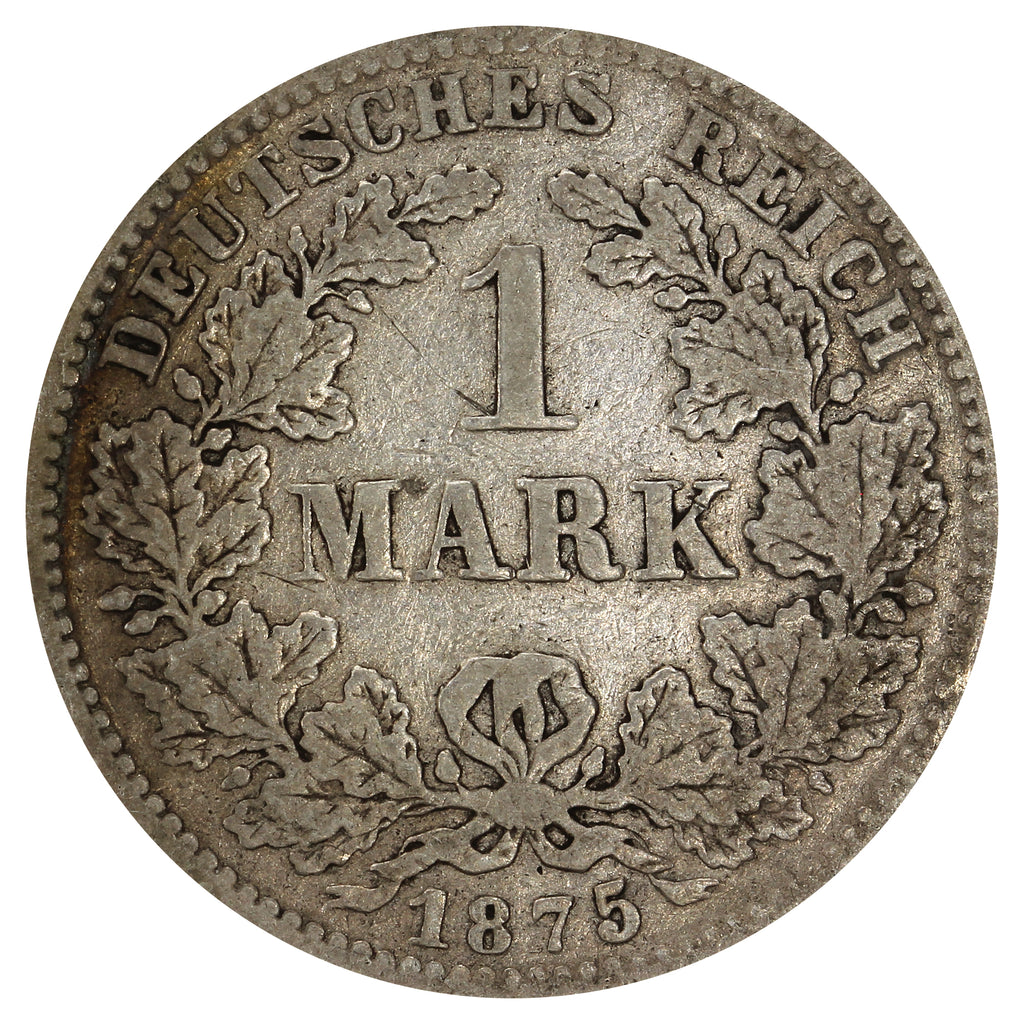 German Empire 1875G Mark F-VF (F15)