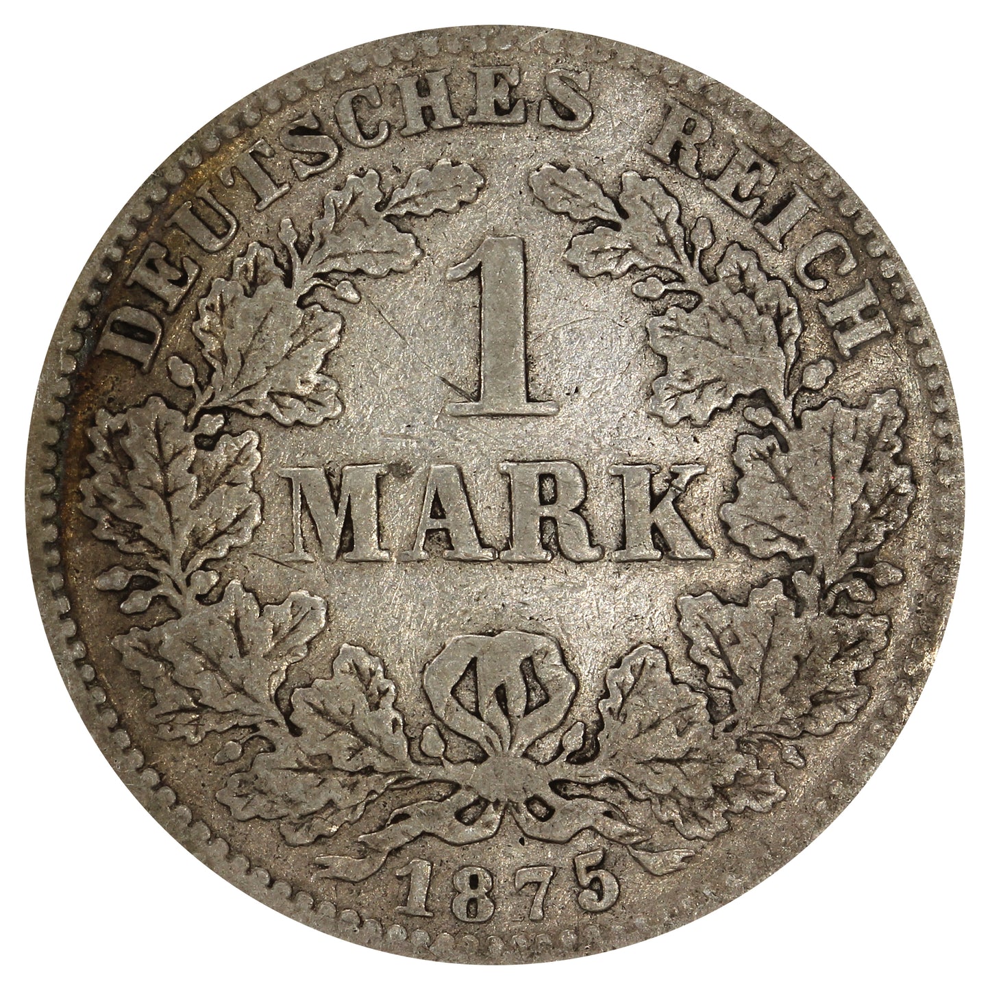 German Empire 1875G Mark F-VF (F15)