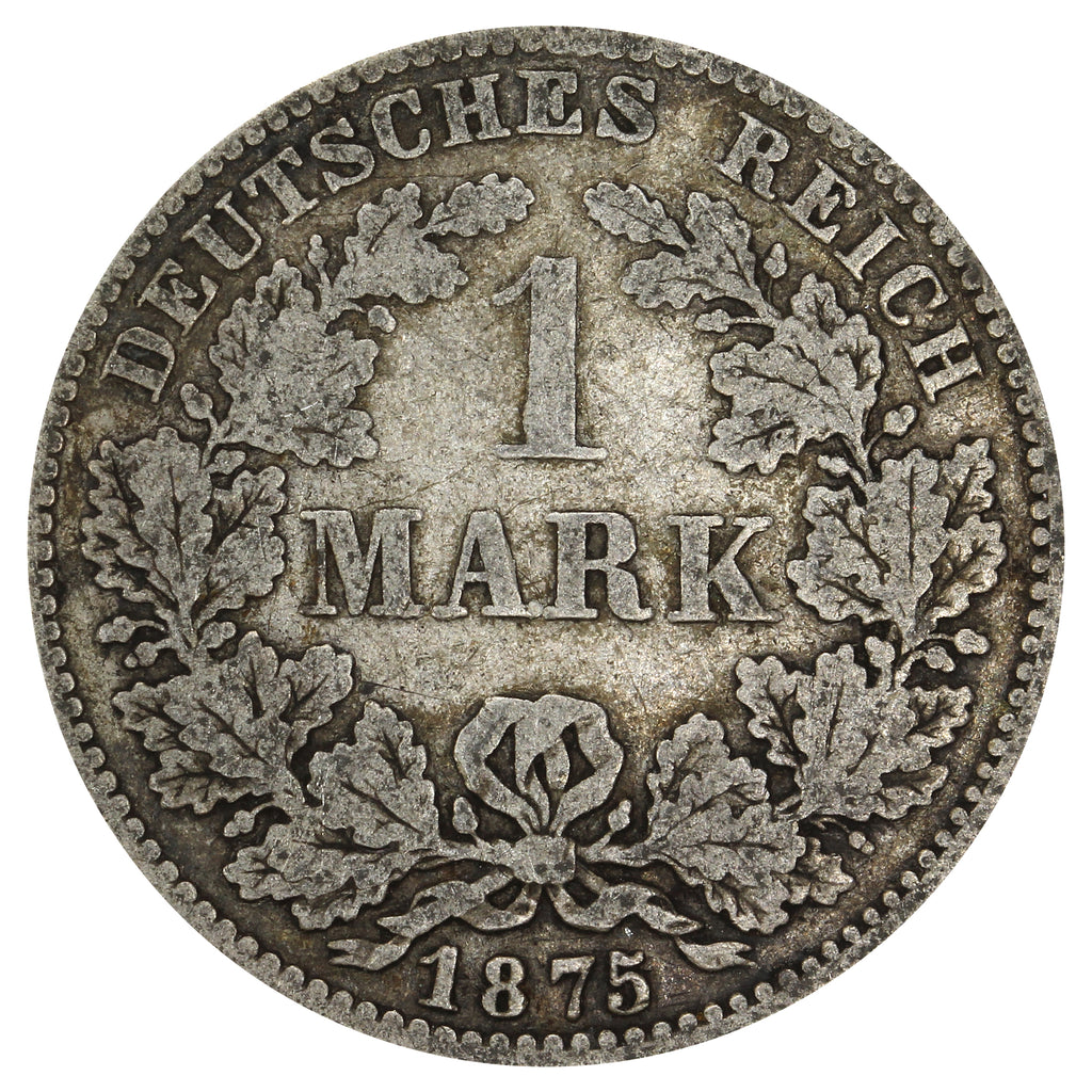 German Empire 1875H Mark VF-EF (VF30)