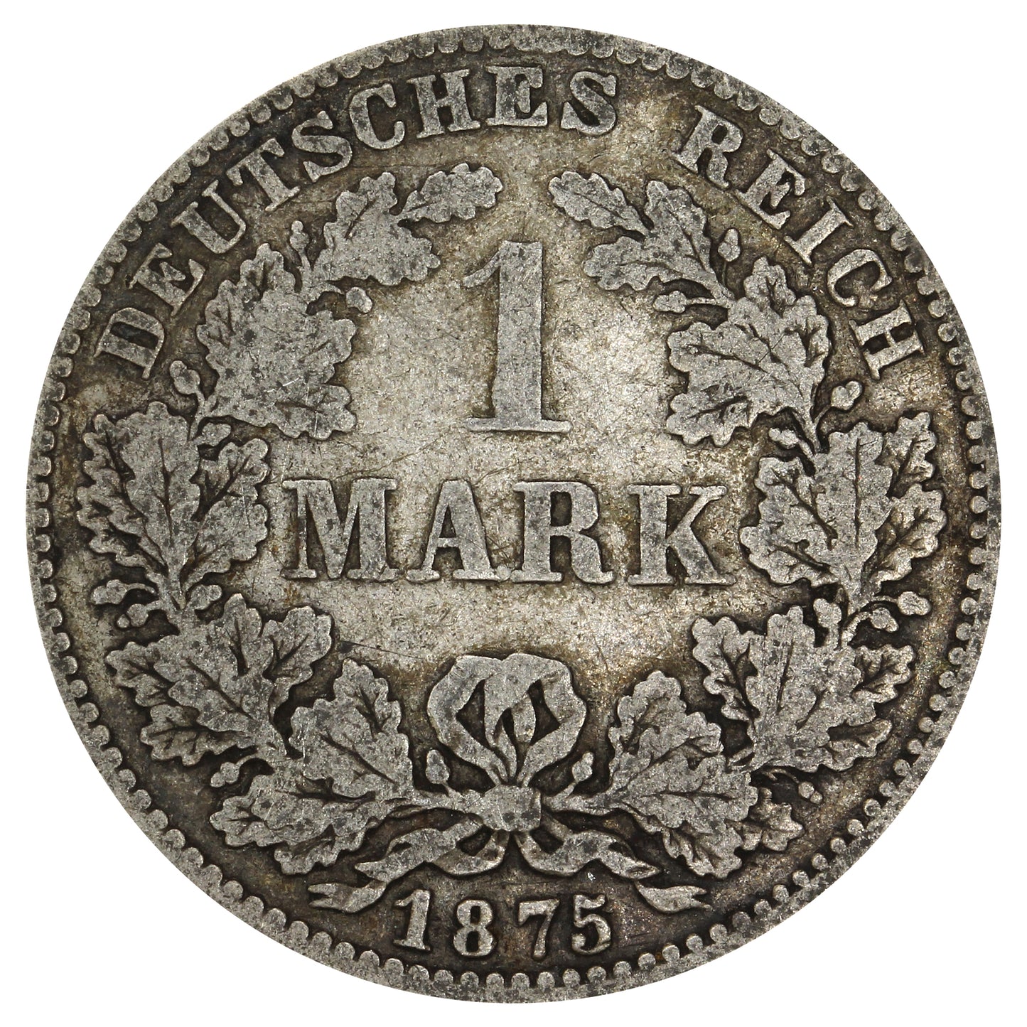 German Empire 1875H Mark VF-EF (VF30)