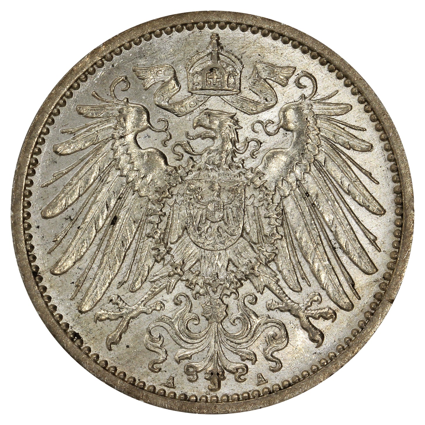 German Empire 1914A Mark Brilliant Uncirculated (MS63)
