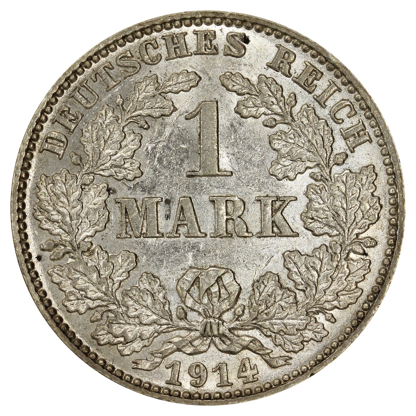 German Empire 1914J Mark Uncirculated (MS60)