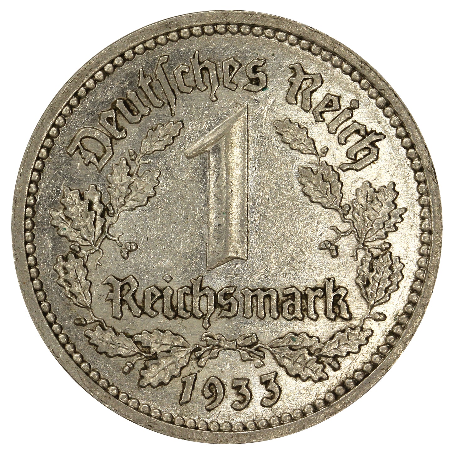 German Third Reich 1933A Mark Extra Fine (EF40)