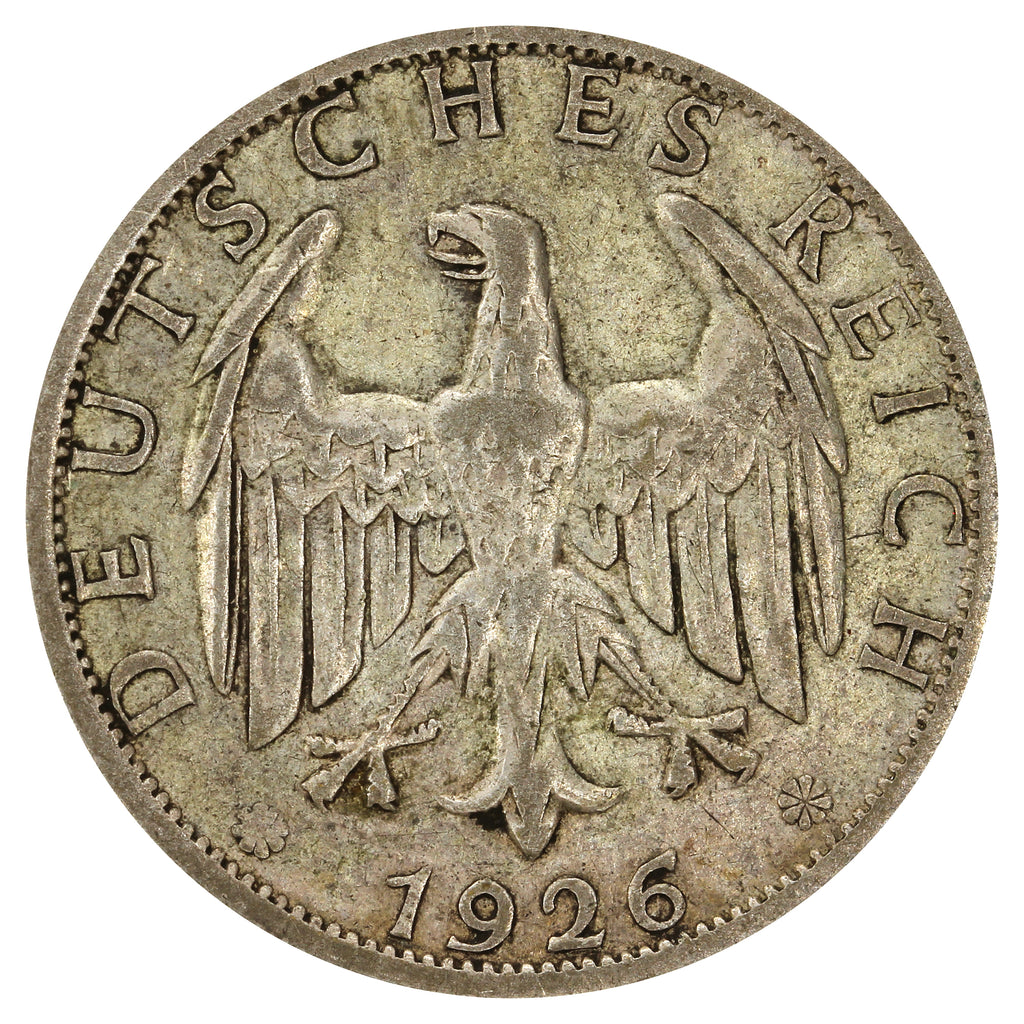 German Weimar Republic 1926A 2 Marks F-VF (F15)