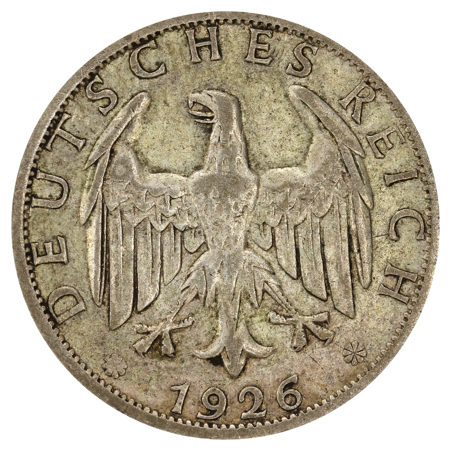 German Weimar Republic 1926A 2 Marks F-VF (F15)