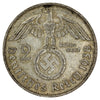 German Third Reich 1938D 2 Marks Almost Uncirculated (AU50)