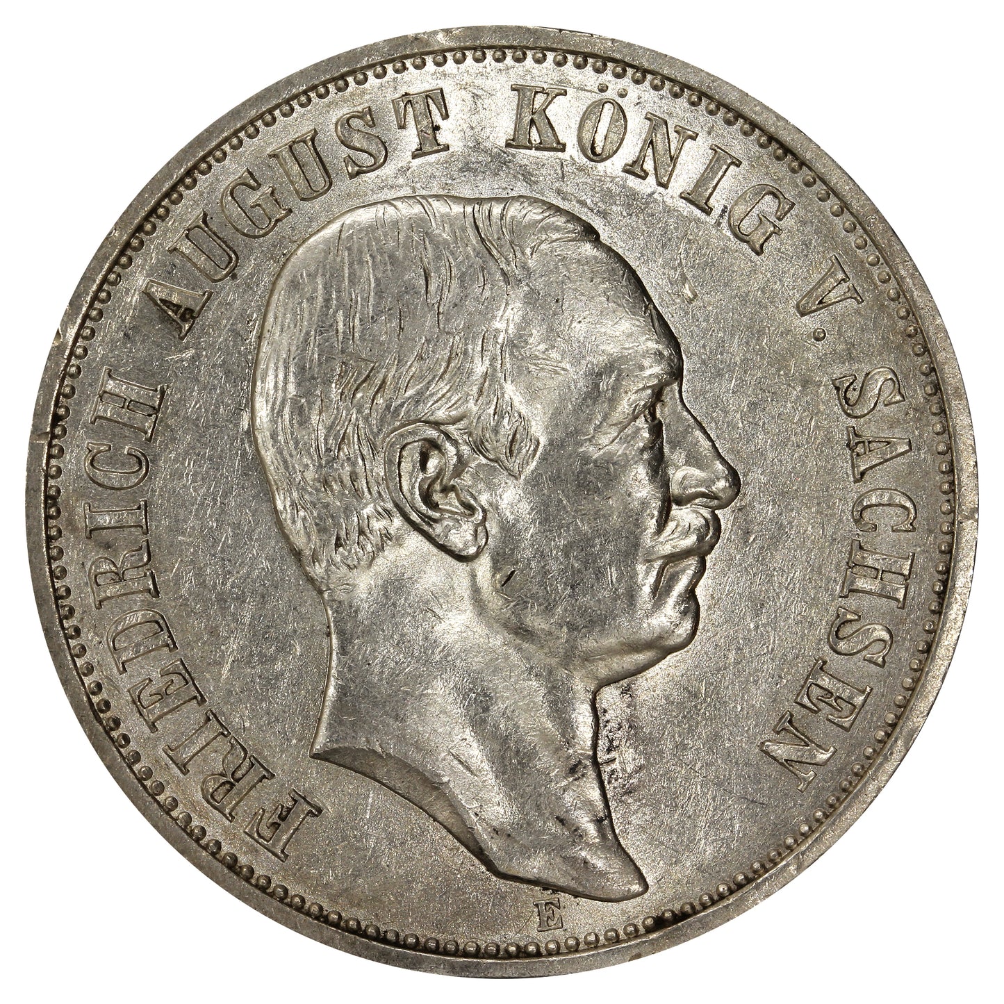German States 1912 Saxony 3 Marks EF-AU (EF45)