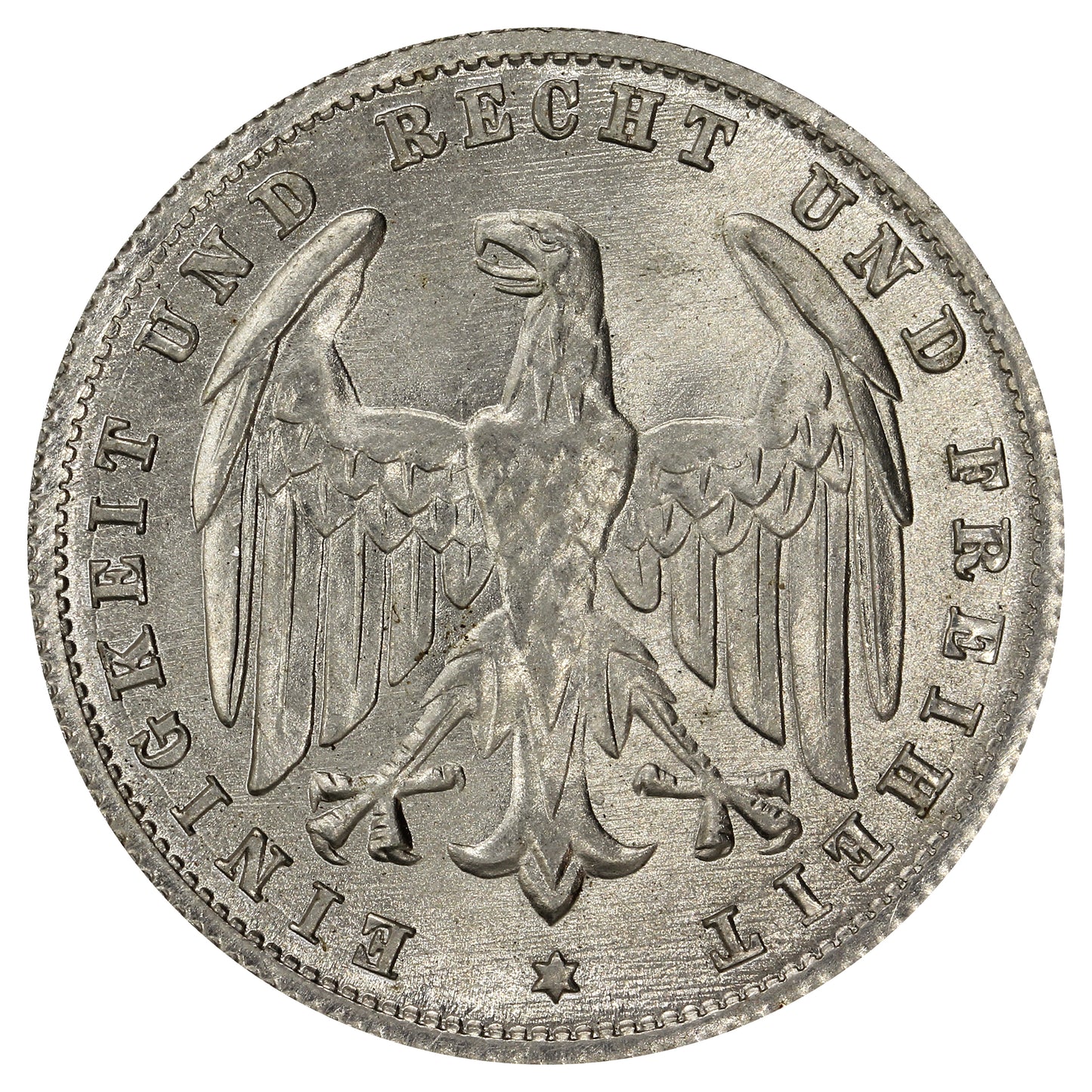 German Weimar Republic 1923A 500 Marks Brilliant Uncirculated (MS63)