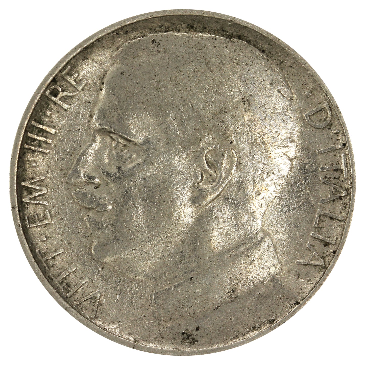 Italy 1925R Reeded 50 Centesimi Very Fine (VF20)