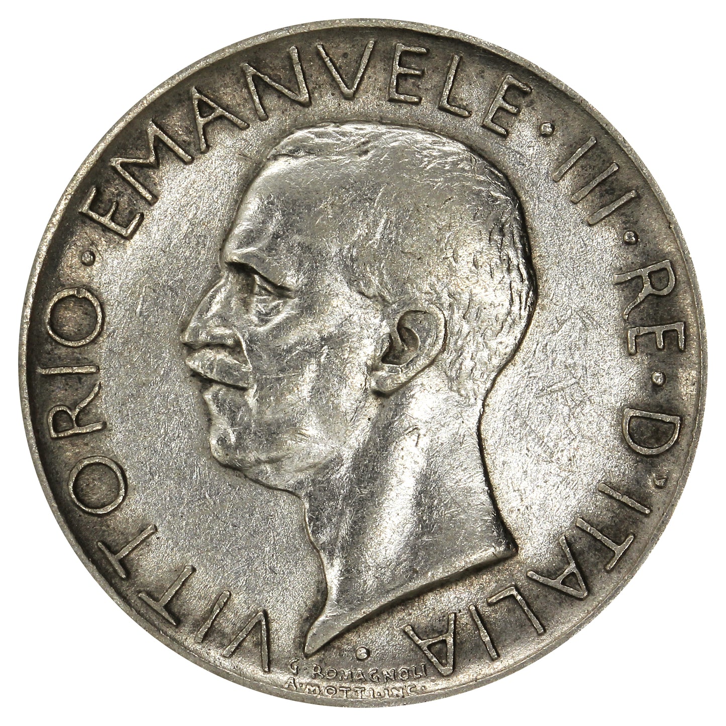 Italy 1927R 5 Lire VF-EF (VF30)