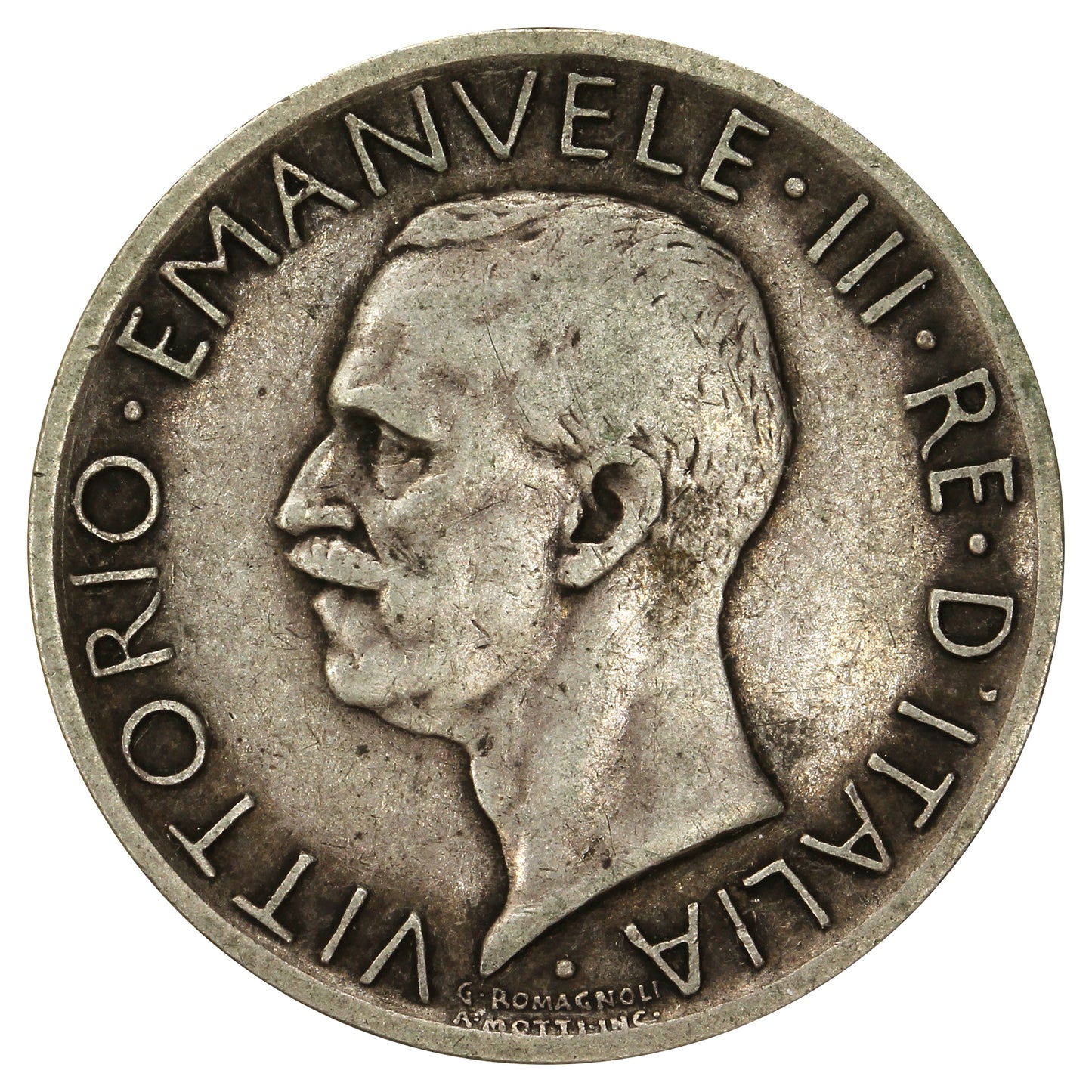 Italy 1927R 5 Lire Circ