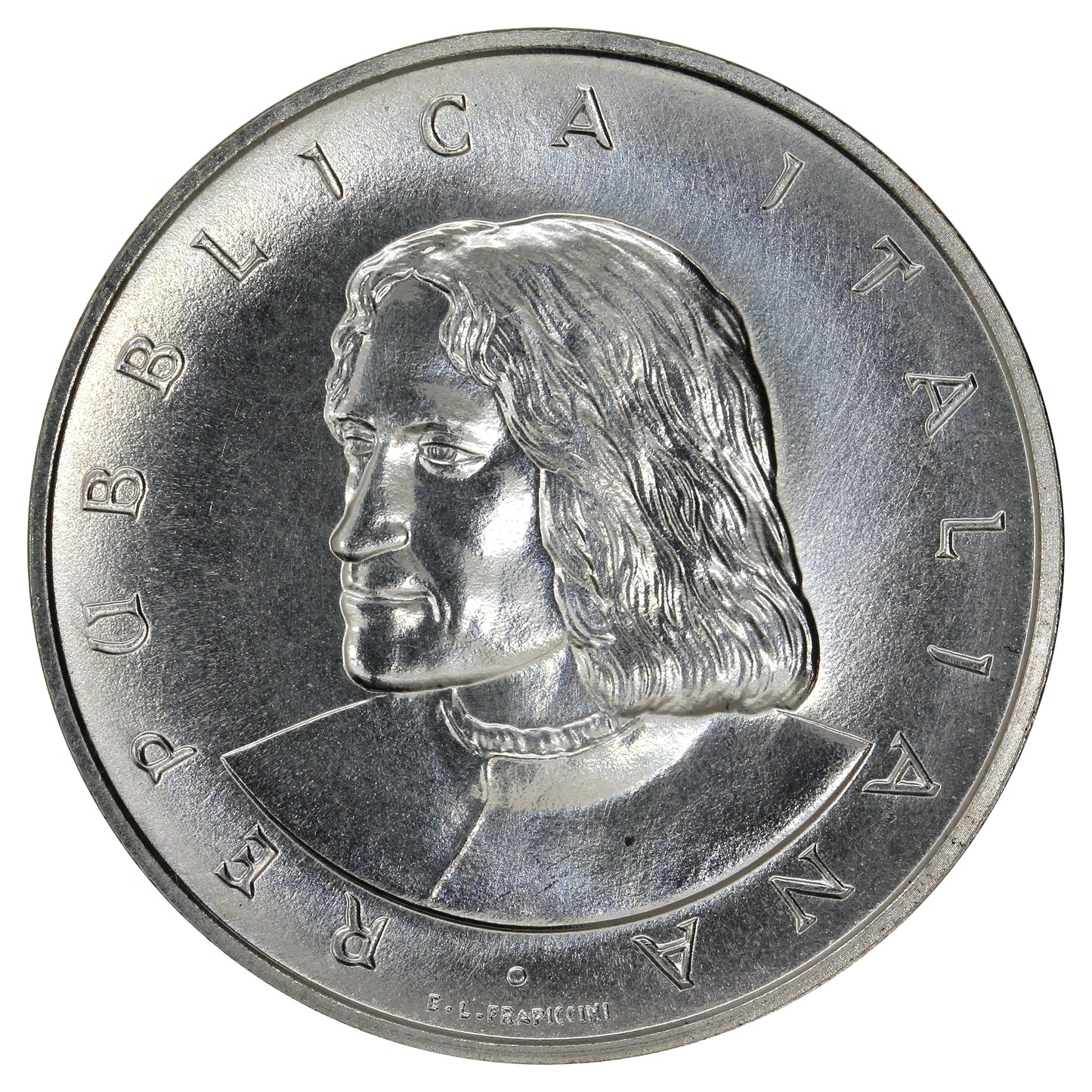 Italy 1992R Lorenzo de Medici 500 Lire Choice Brilliant Uncirculated (MS64)