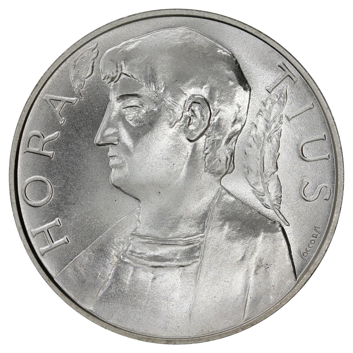 Italy 1993R Horatius 500 Lire Choice Brilliant Uncirculated (MS64)