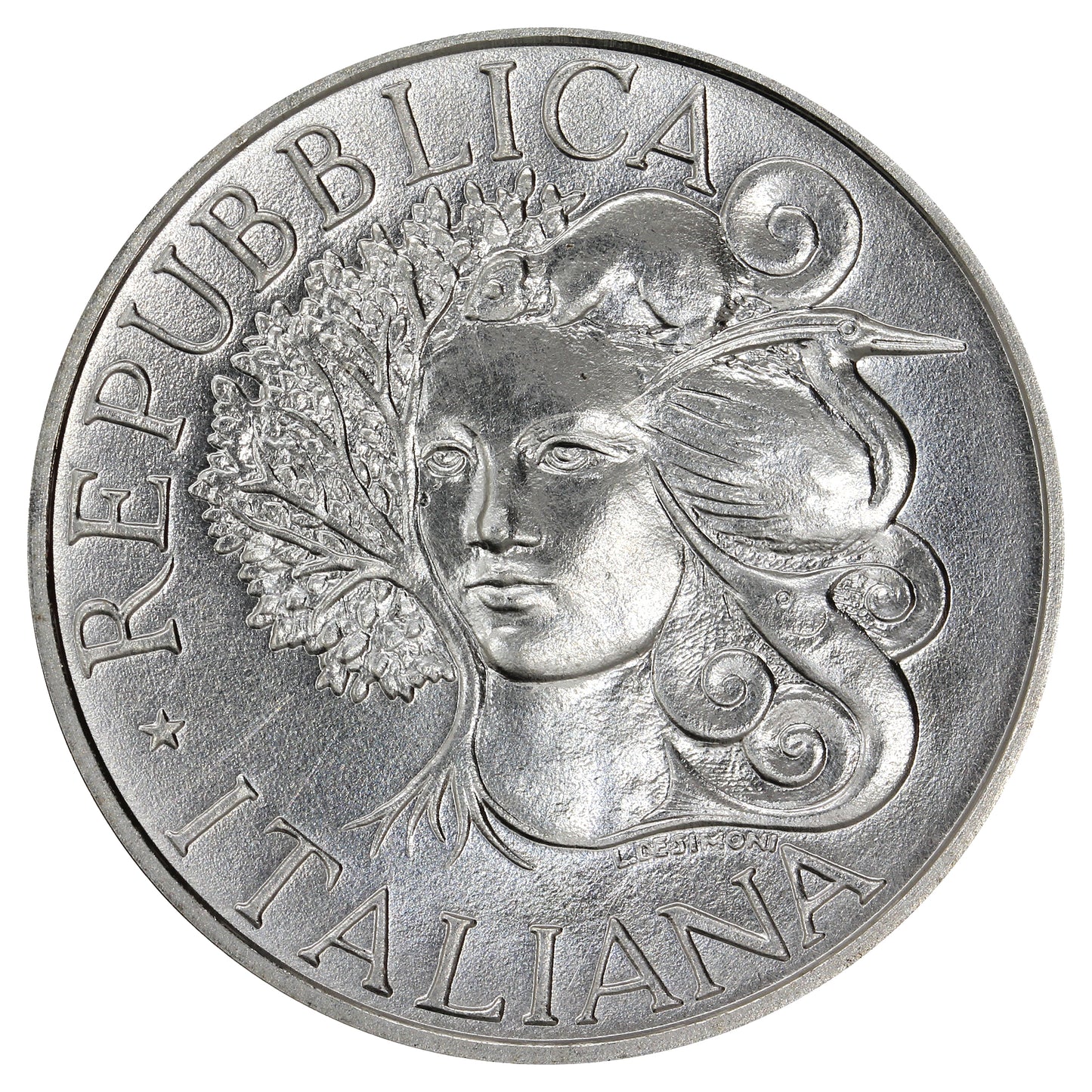 Italy 1994R Wildlife Protection 1000 Lire Choice Brilliant Uncirculated (MS64)