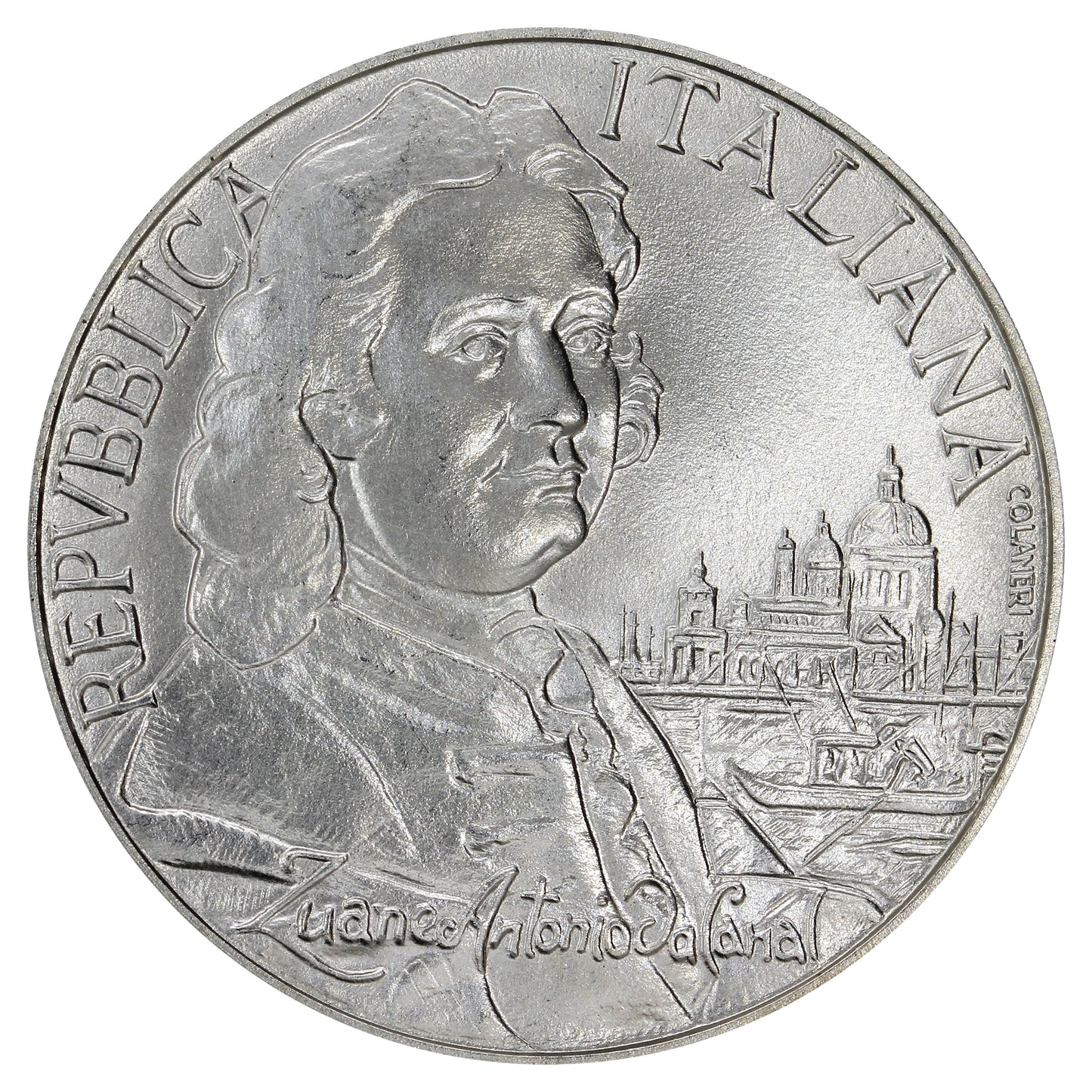 Italy 1997R Giovanni Antonio Canal 5000 Lire Choice Brilliant Uncirculated (MS64)