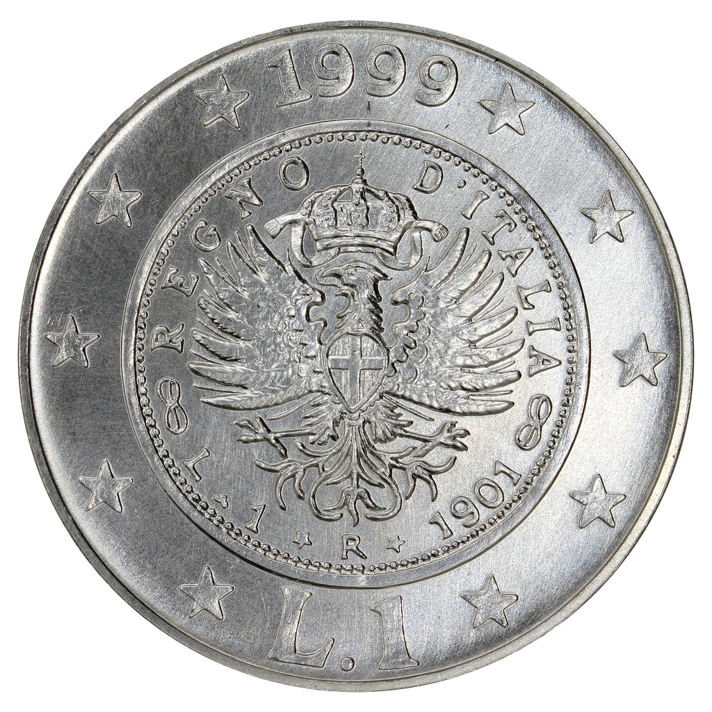 Italy 1999R 1901 Lira Choice Brilliant Uncirculated (MS64)