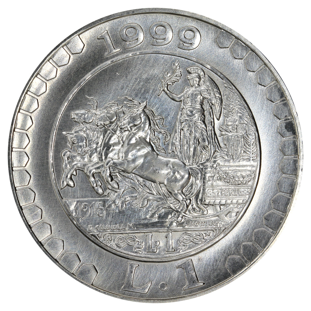 Italy 1999R 1915 Lira Choice Brilliant Uncirculated (MS64)