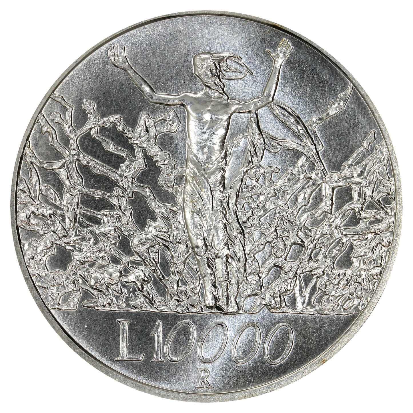 Italy 2000R The Peace 10,000 Lire Choice Brilliant Uncirculated (MS64)