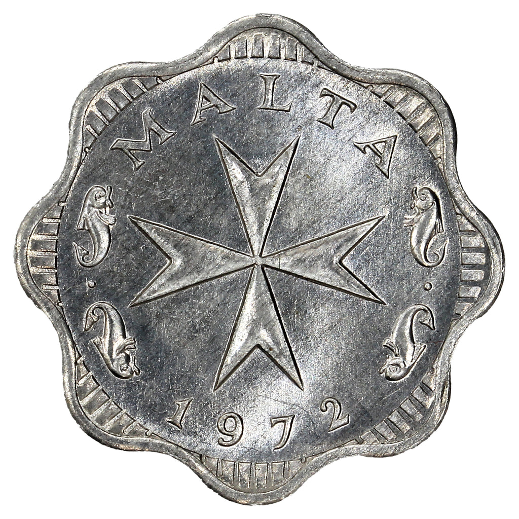 Malta 1972 2 Mils Uncirculated (MS60)