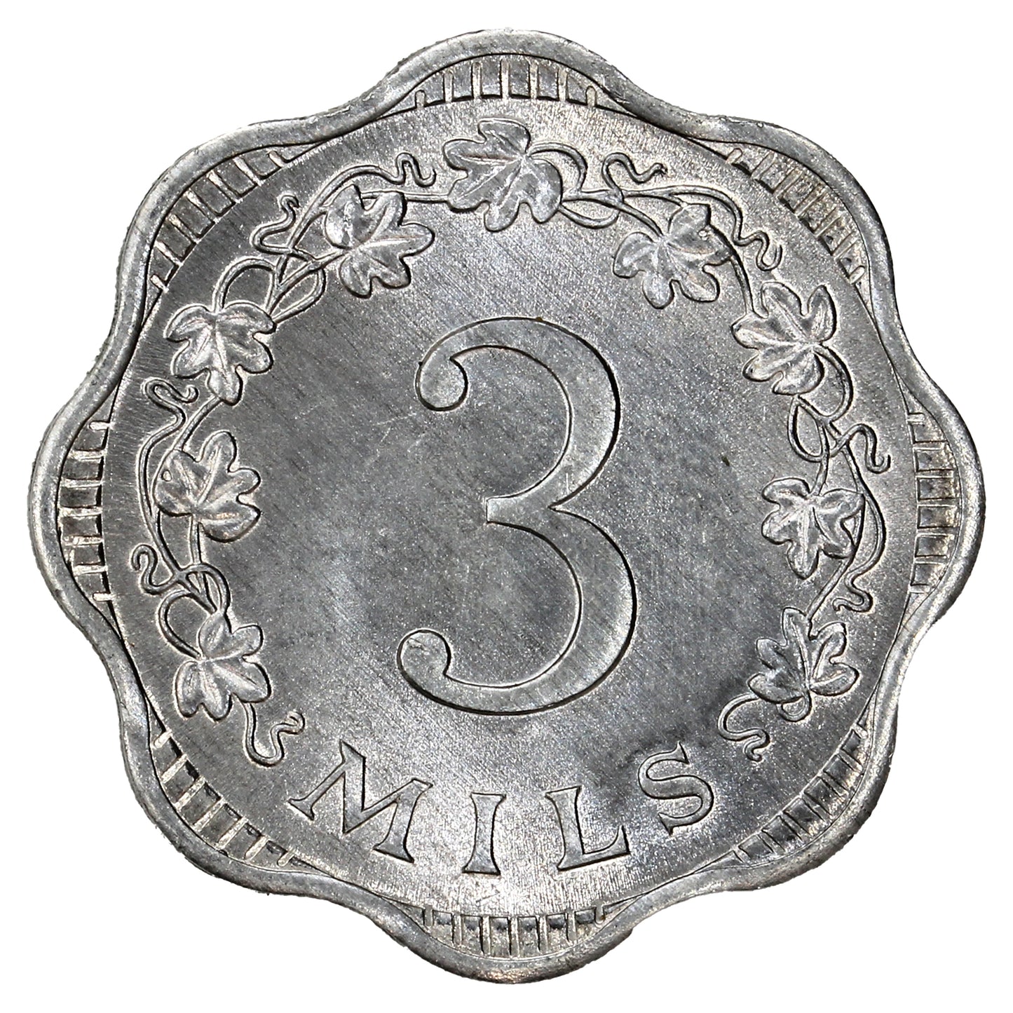 Malta 1972 3 Mils Uncirculated (MS60)