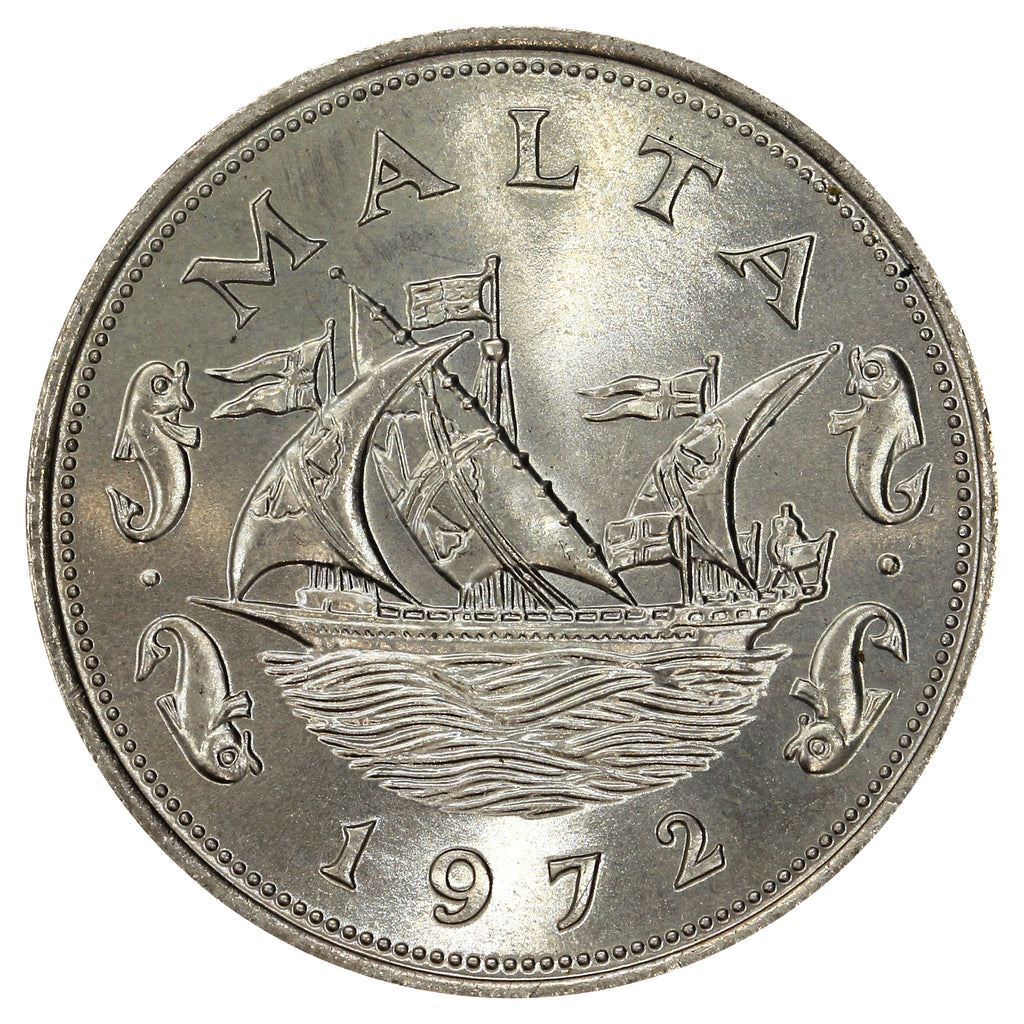 Malta 1972 10 Cents Uncirculated (MS60)