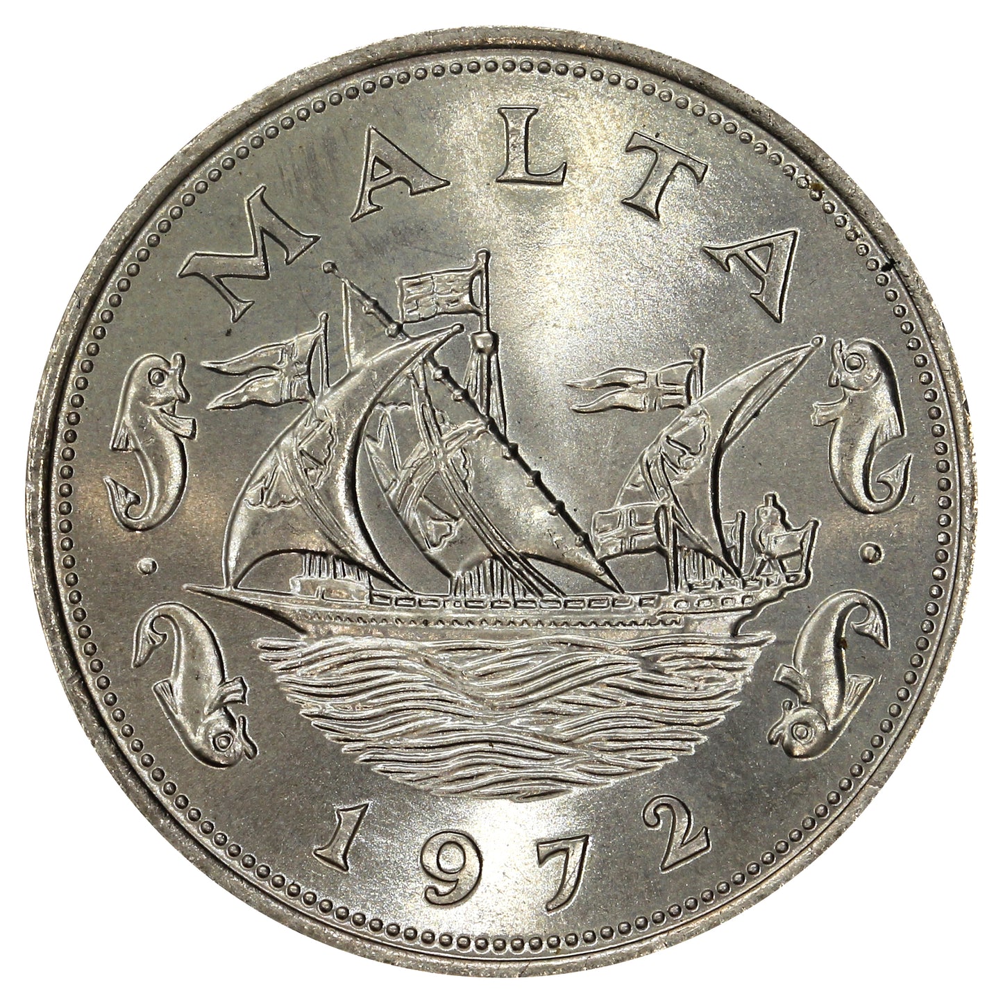 Malta 1972 10 Cents Uncirculated (MS60)
