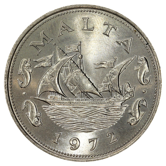 Malta 1972 10 Cents Uncirculated (MS60)
