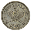 New Zealand 1948 3 Pence Uncirculated (MS60)
