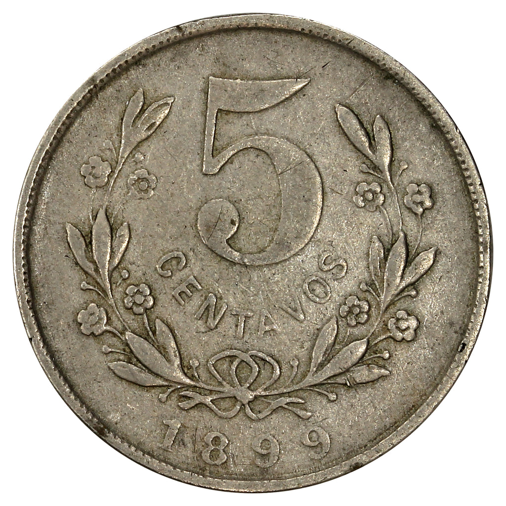 Nicaragua 1899 5 Centavos Extra Fine (EF40)