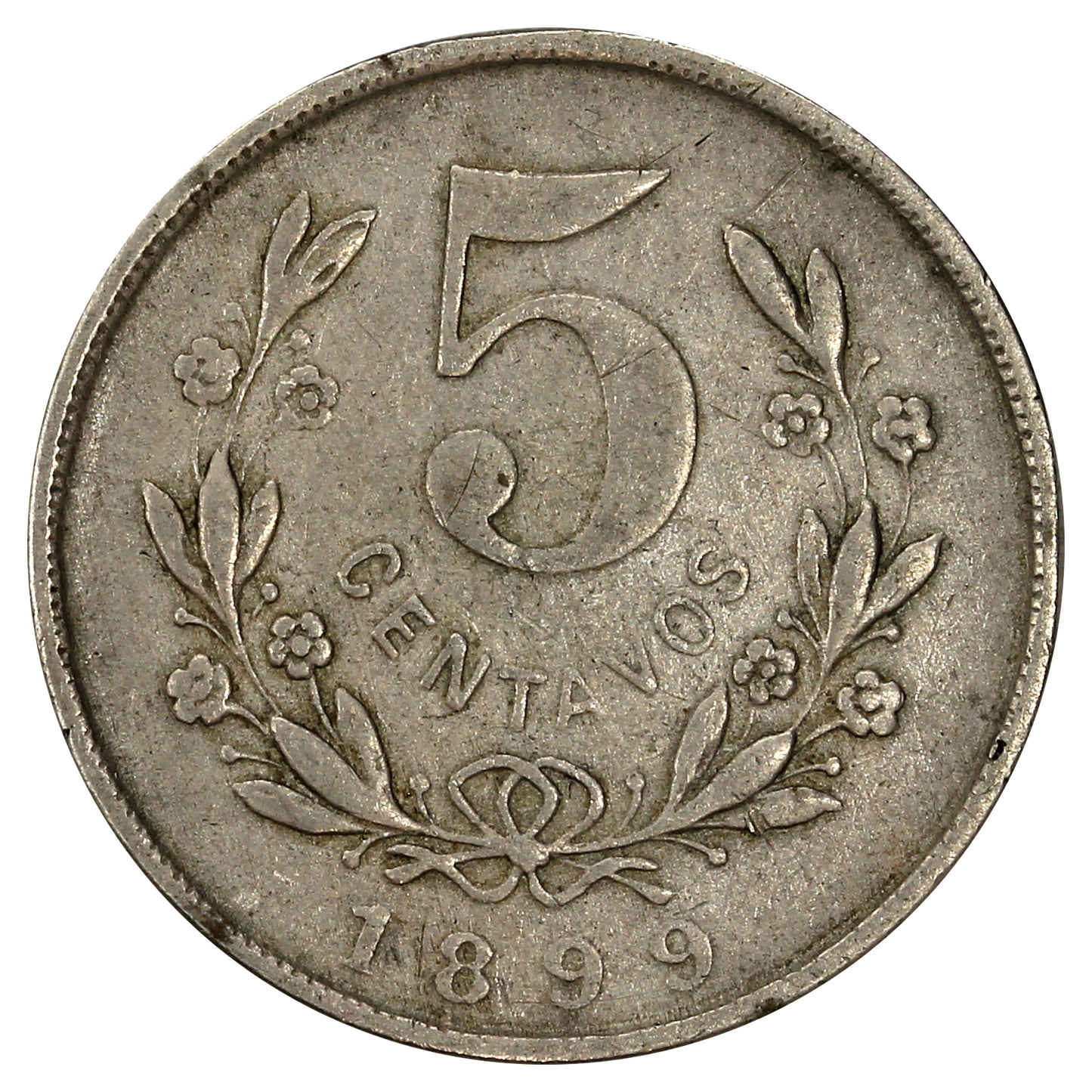 Nicaragua 1899 5 Centavos Extra Fine (EF40)